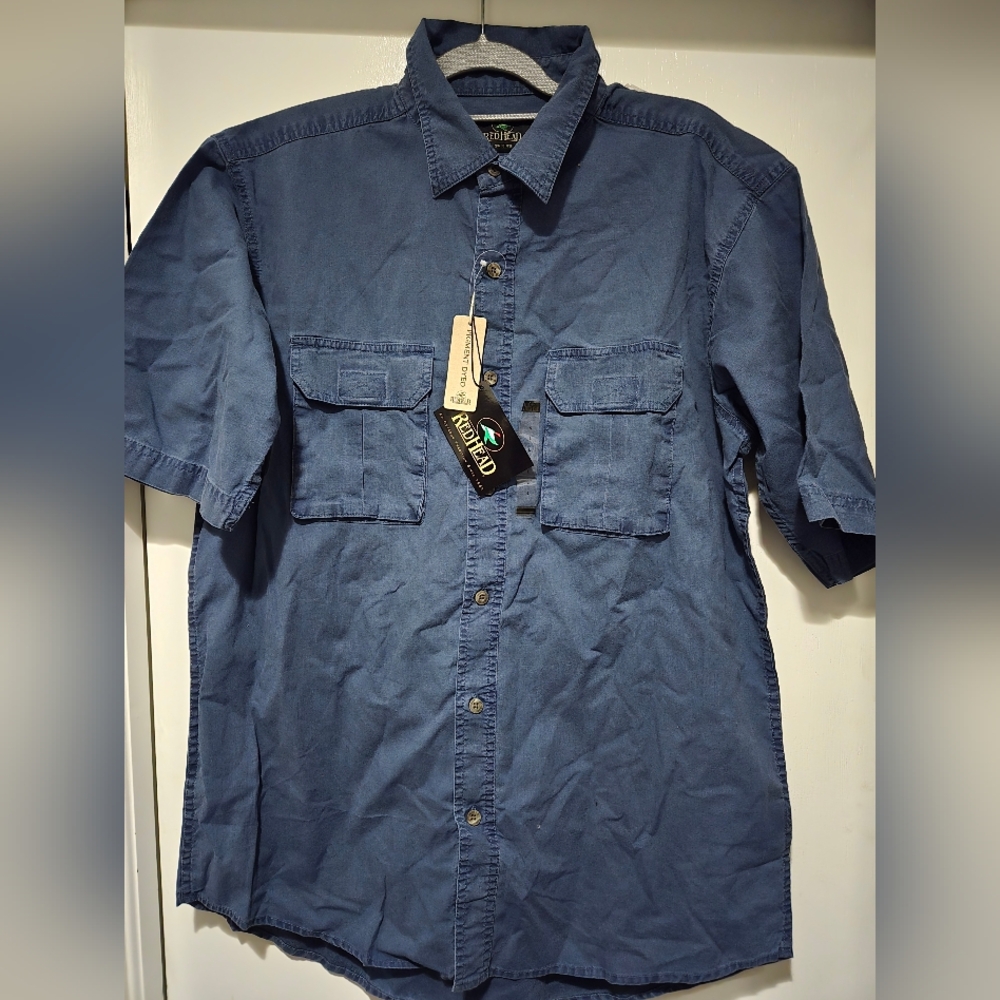 Mens Redhead short sleeve button-up